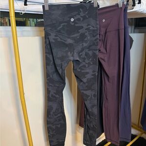 LULULEMON black camo align leggings